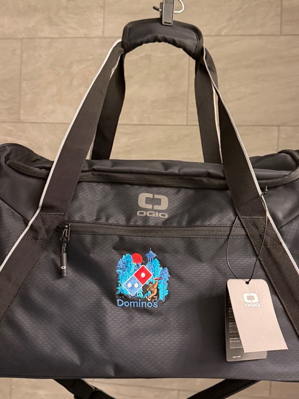 OGIO Black Duffel with Domino's PNW Embroidered Crest